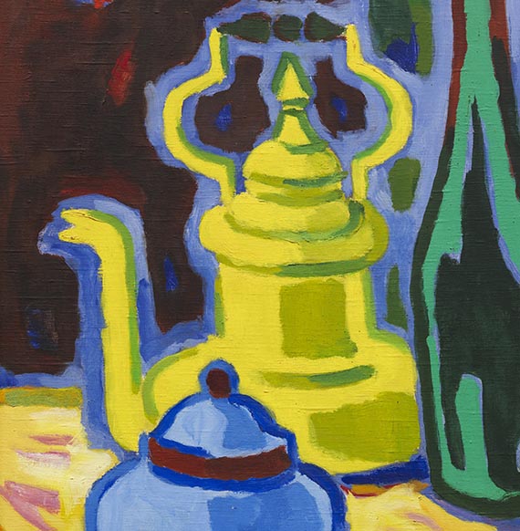 Karl Schmidt-Rottluff - Stillleben mit Flasche - 