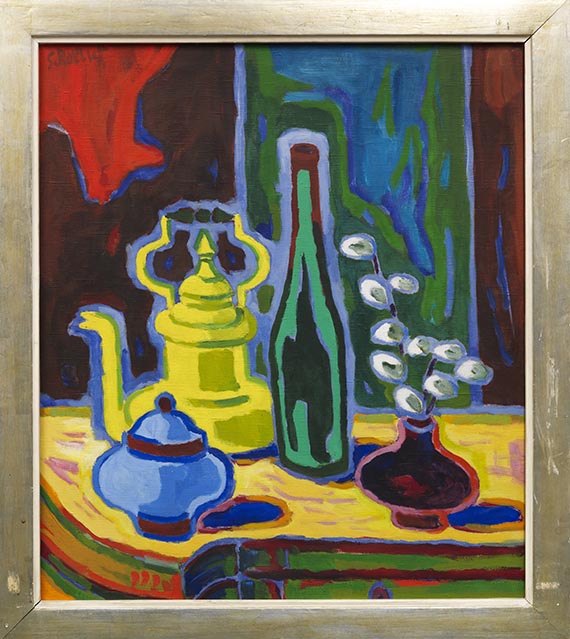 Karl Schmidt-Rottluff - Stillleben mit Flasche