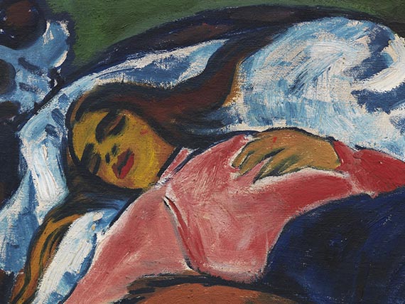 Hermann Max Pechstein - Die Ruhende - 