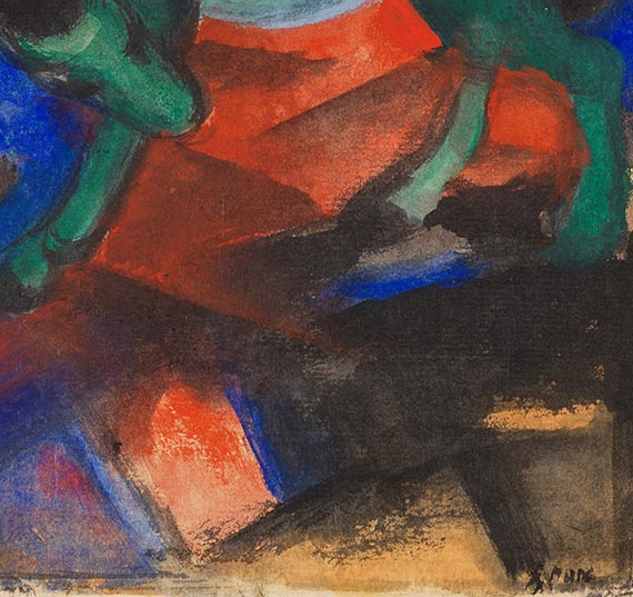 Franz Marc - Grünes Pferd - 