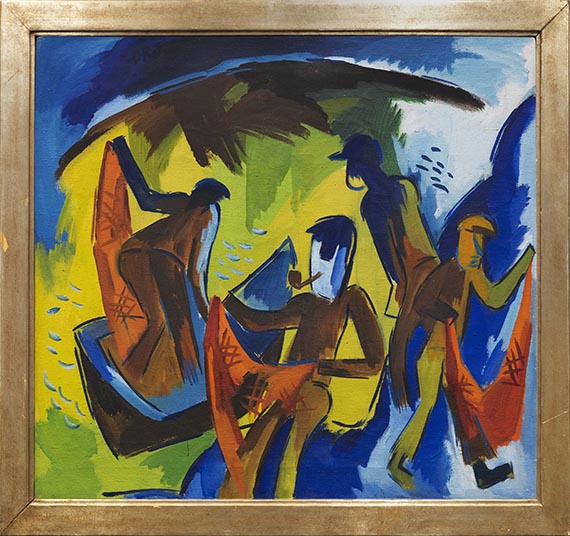 Schmidt-Rottluff - Fischer mit Netzen