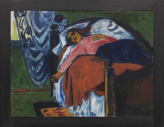 Hermann Max Pechstein - Die Ruhende - Frame image