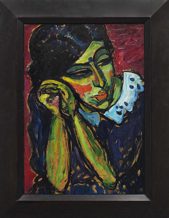 Alexej von Jawlensky - Mädchen mit Zopf - Frame image