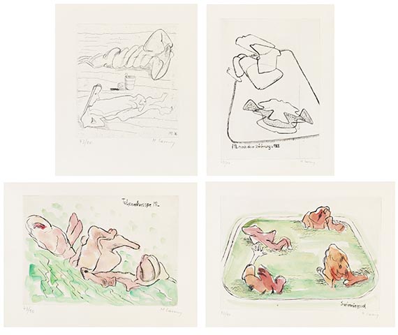 Maria Lassnig - 7 Kupferstiche