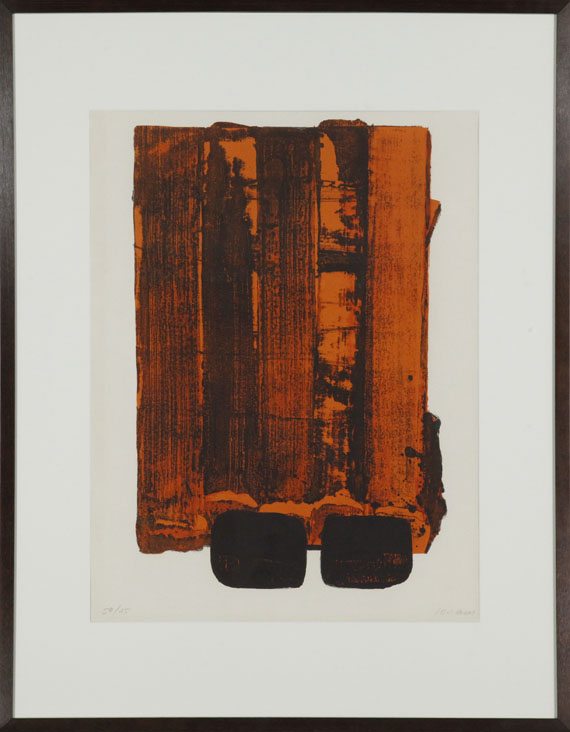 Soulages - Lithographie n° 34