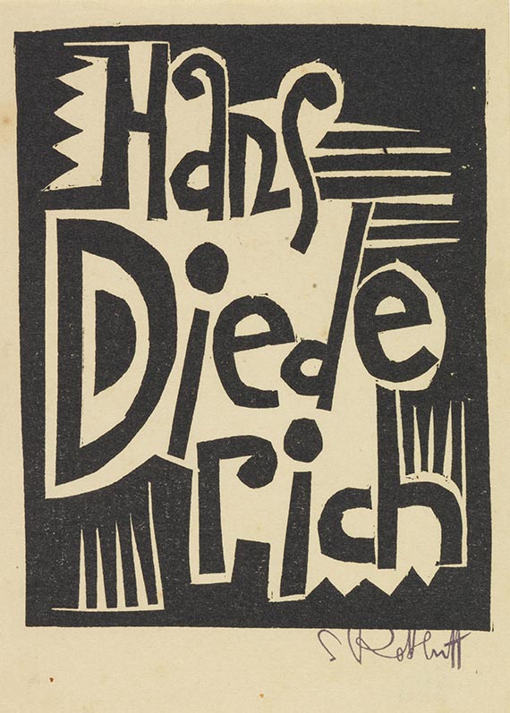 Schmidt-Rottluff - Exlibris: Hans Diederich