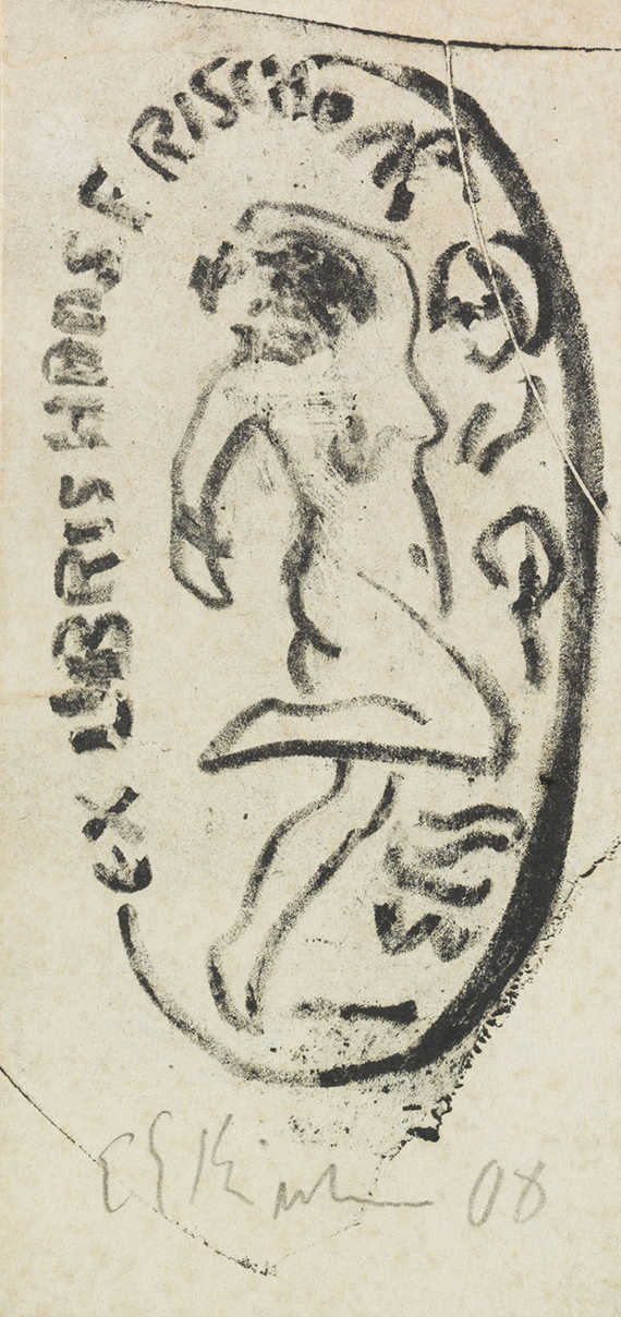 Ernst Ludwig Kirchner - Exlibris: Hans Frisch