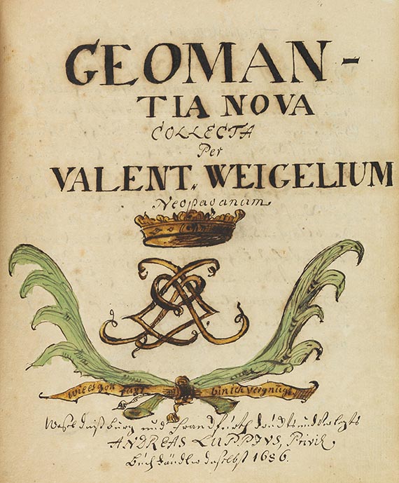  Manuskripte - Manuskript mit Abschriften nach Drucken von A. Luppius, Wesel 1686 - 