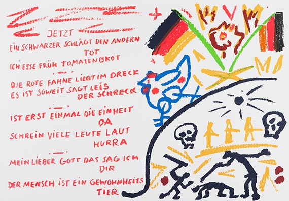 A. R. Penck (d.i. Ralf Winkler) - 4 Werke