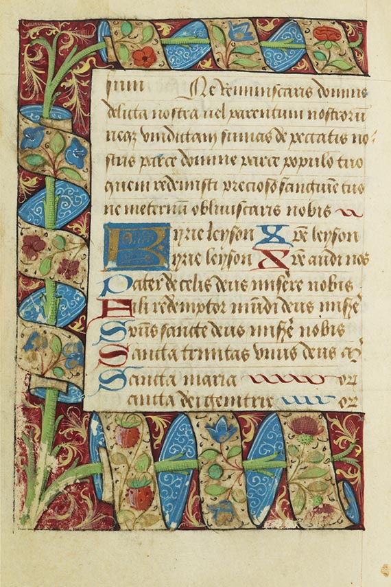  Stundenbuch - Stundenbuch-Manuskript (Fragment), Frankreich - 