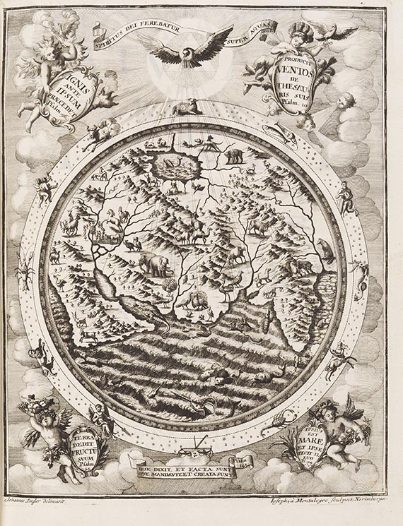 Heinrich Scherer - Atlas novus exhibens orbem terraqueum. 3 Bände - 