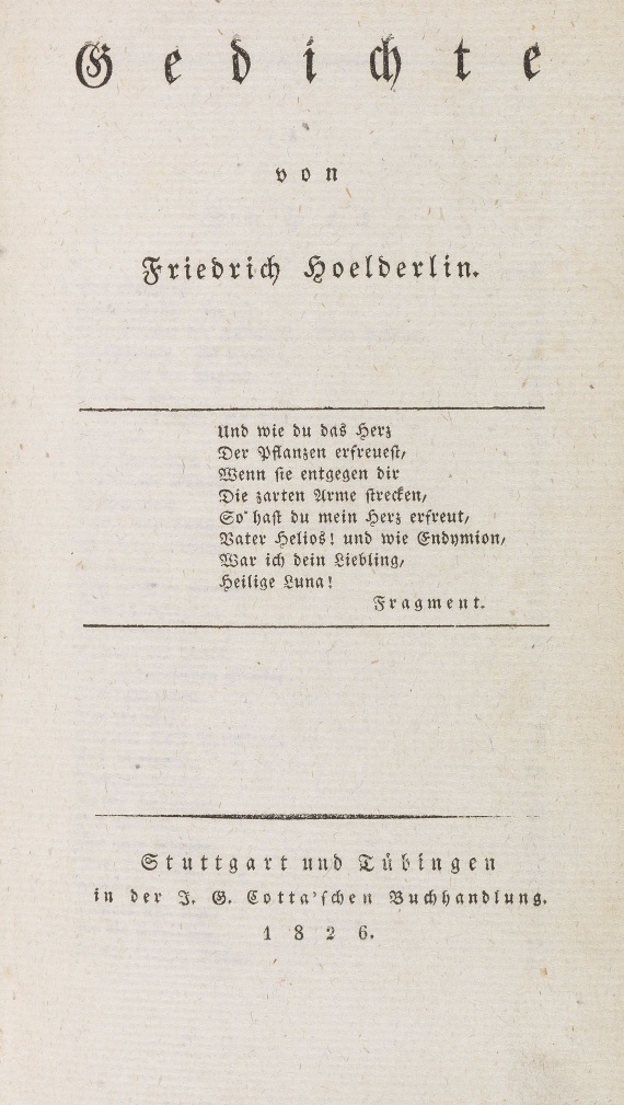 Friedrich Hölderlin - Gedichte