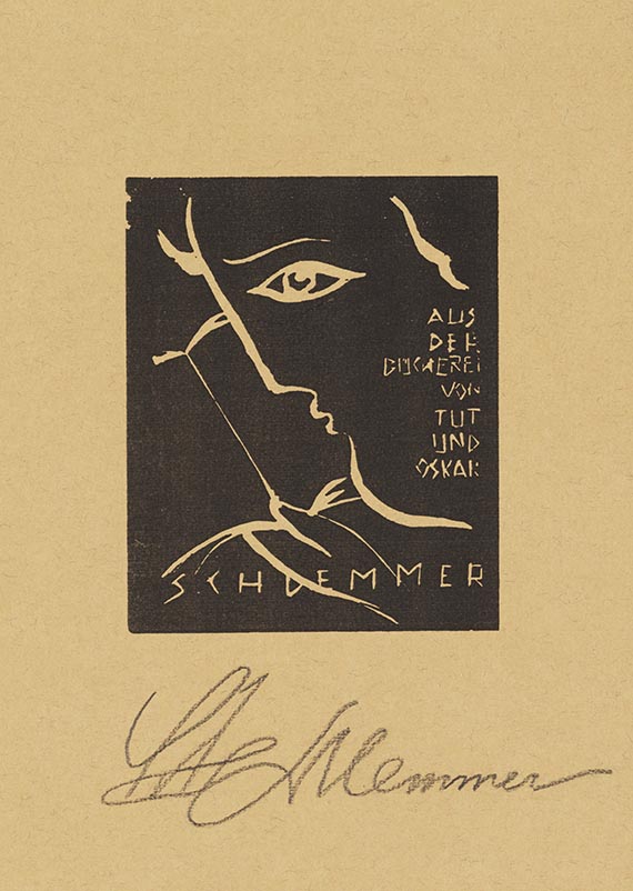 Oskar Schlemmer - Exlibris