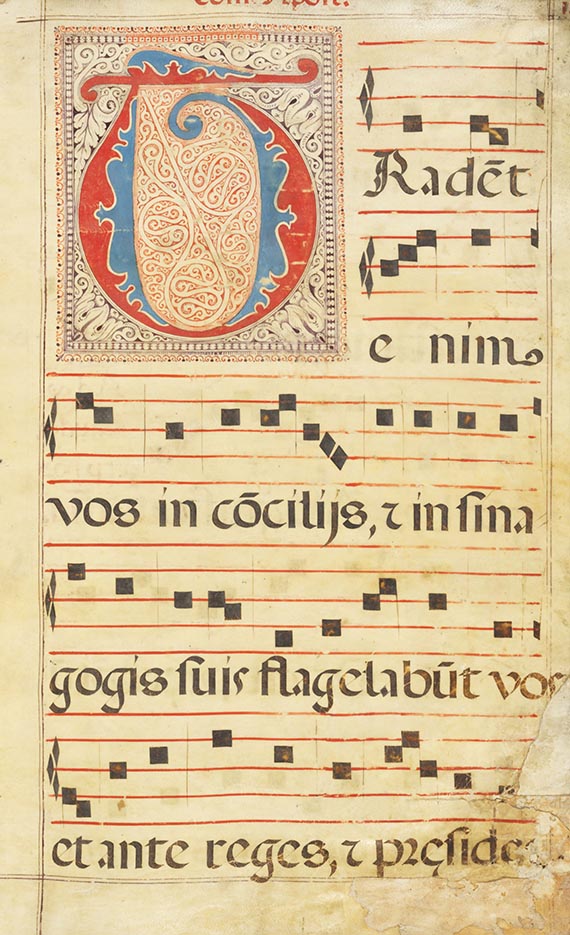  Antiphonar - Antiphonar. Lateinische Notenhandschrift auf Pergament