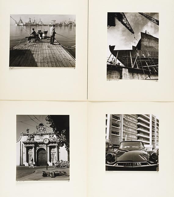 Robert Häusser - Toulon. Mappe mit 22 sign. Fotografien. Widmungsexemplar