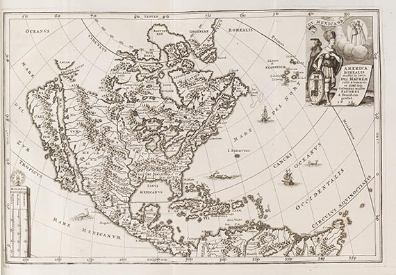 Heinrich Scherer - Atlas novus exhibens orbem terraqueum. 3 Bde. - 