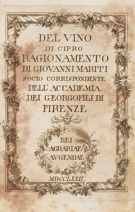 Giovanni Mariti - Del vino di Cipro ragionamento