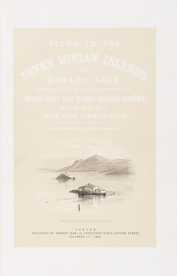 Edward Lear - Views in the seven Ionian Islands - 