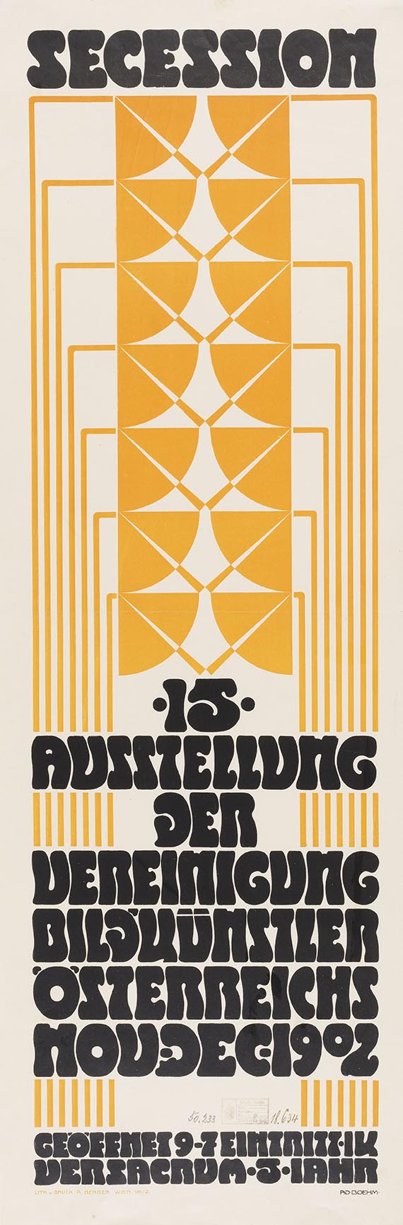 Adolf Michael Böhm - 15. Ausstellung der Vereinigung Bildender Künstler Österreichs