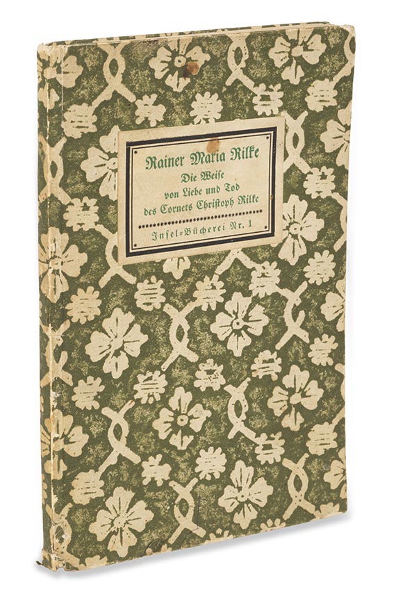 Rainer Maria Rilke - Die Weise von Liebe und Tod des Cornets Christoph Rilke. Widmungsexemplar - 