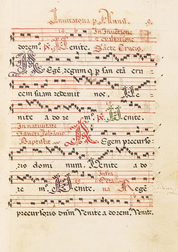  Manuskripte - Liturgische Notenhandschrift