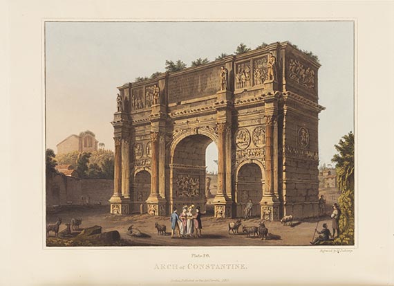Matthew Dubourg - Views of the remains of ancient buildings in Rome
