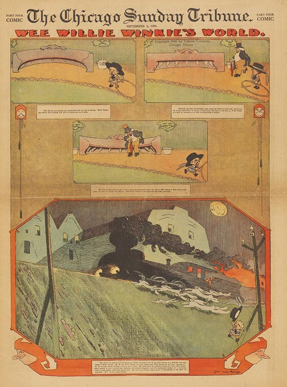 Lyonel Feininger - Printed comic pages from the Chicago Tribune - 