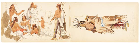 Karl Bodmer - Eigenhändiges Skizzenbuch - 