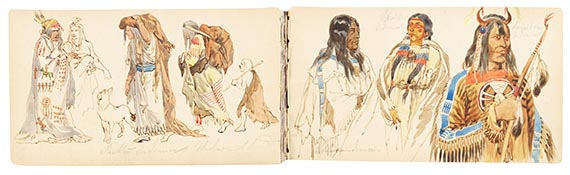 Karl Bodmer - Eigenhändiges Skizzenbuch - 