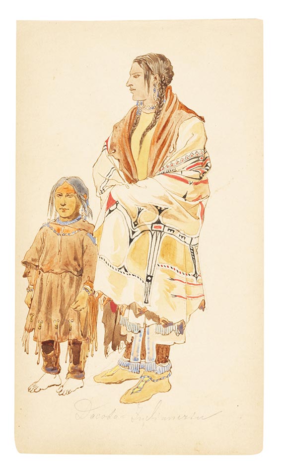 Karl Bodmer - Eigenhändiges Skizzenbuch - 