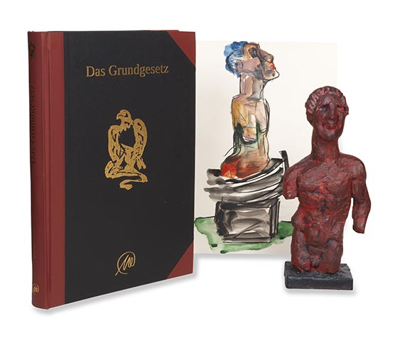 Markus Lüpertz - Das Grundgesetz. Mit Skulptur