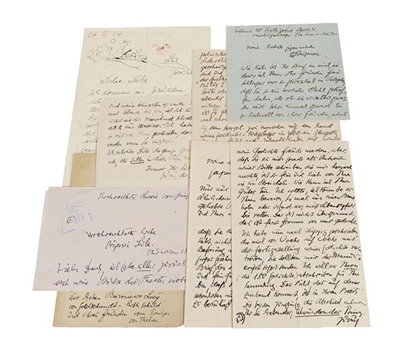 Else Lasker-Schüler - 6 eigh. Brief an Lucy von Goldschmidt-Rothschild - Hebräische Balladen - 
