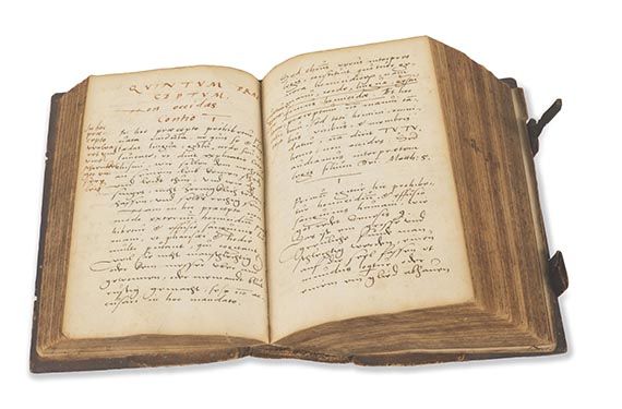  Manuskripte - Simplex & plana Catechismi explicatio in Ecclesia Vallensi. Lateinisch-deutsche Handschrift - 