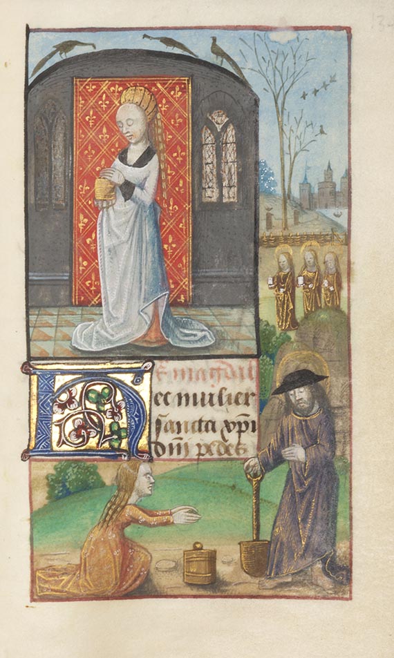  Manuskripte - Stundenbuch auf Pergament. Flandern 1480-1500 - 