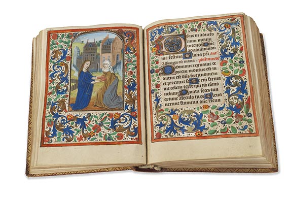  Manuskripte - Stundenbuch auf Pergament. Flandern und Nordfrankreich, um 1480 - 