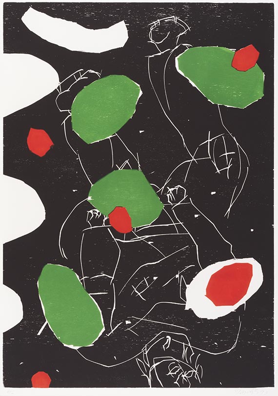Georg Baselitz - Puck (schwarz)